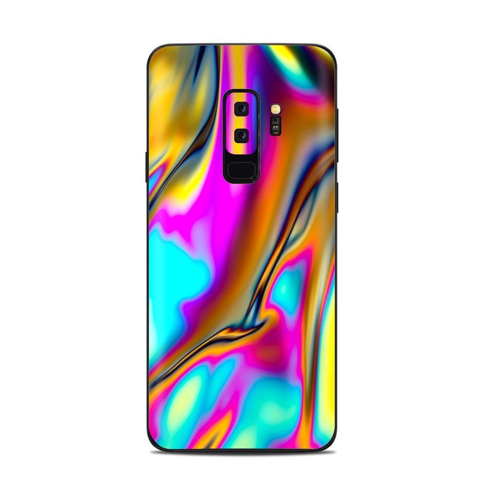 Skins for Samsung Galaxy S9 Plus Skin Decal Vinyl Wrap - Decal Stickers Skins Cover -Oil Slick Resin Iridium Glass Colors