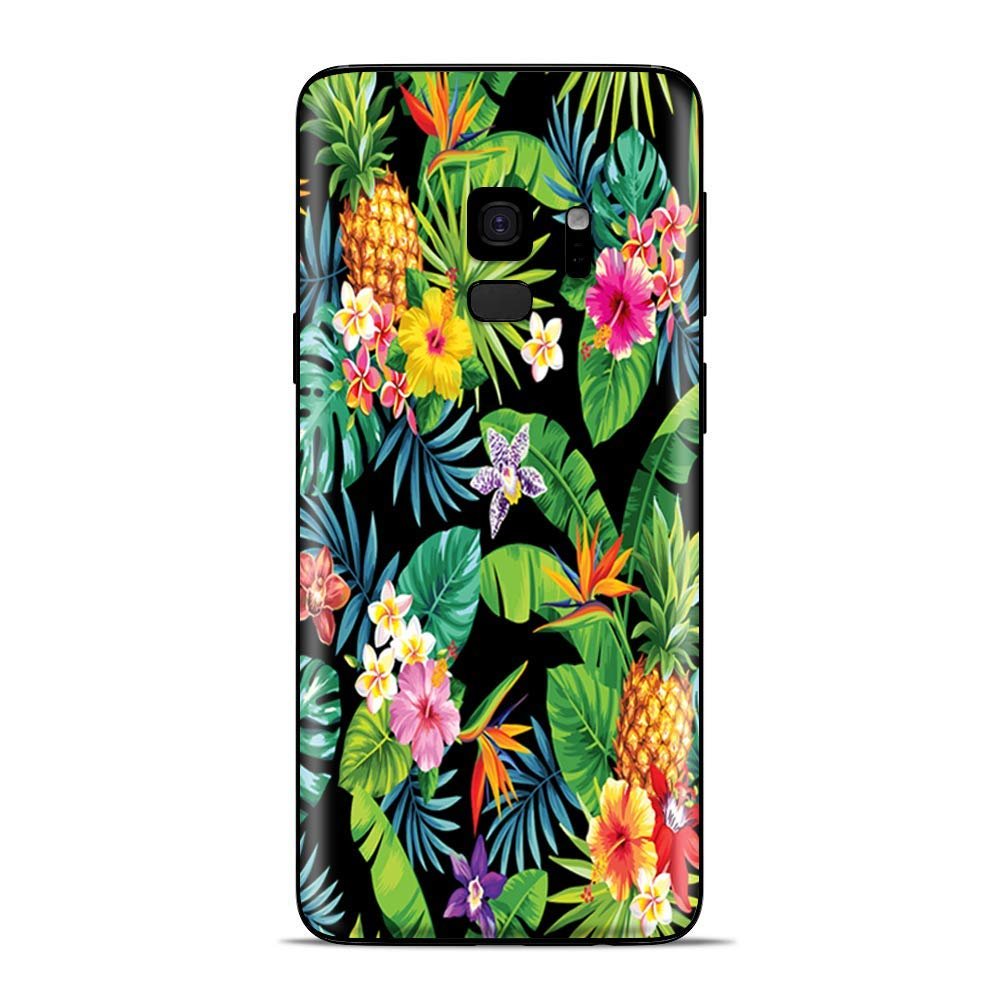 Skins for Samsung Galaxy S9 Skin Decal Vinyl Wrap - Decal Stickers Skins Cover -Tropical Flowers Hibiscus Hawaii