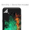 Skins for Samsung Galaxy S8 Skin Decal Vinyl Wrap - Decal Stickers Skins Cover -Orange Green Smoke view 2