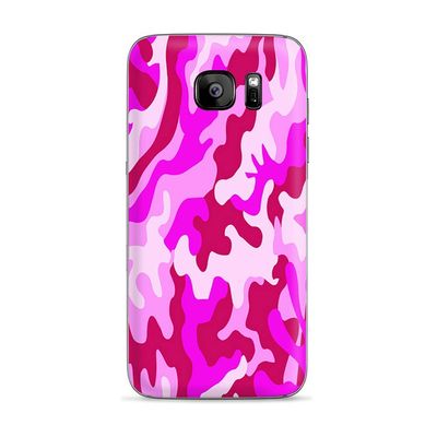 Skins for Samsung Galaxy S7 Edge Skin Decal Vinyl Wrap - Decal Stickers Skins Cover -Pink camo, Camouflage