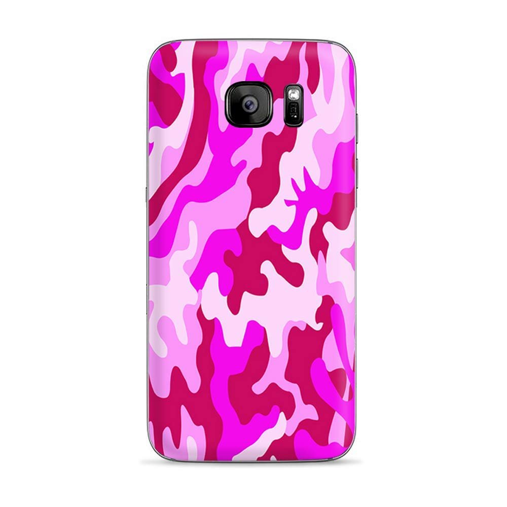 Skins for Samsung Galaxy S7 Edge Skin Decal Vinyl Wrap - Decal Stickers Skins Cover -Pink camo, Camouflage