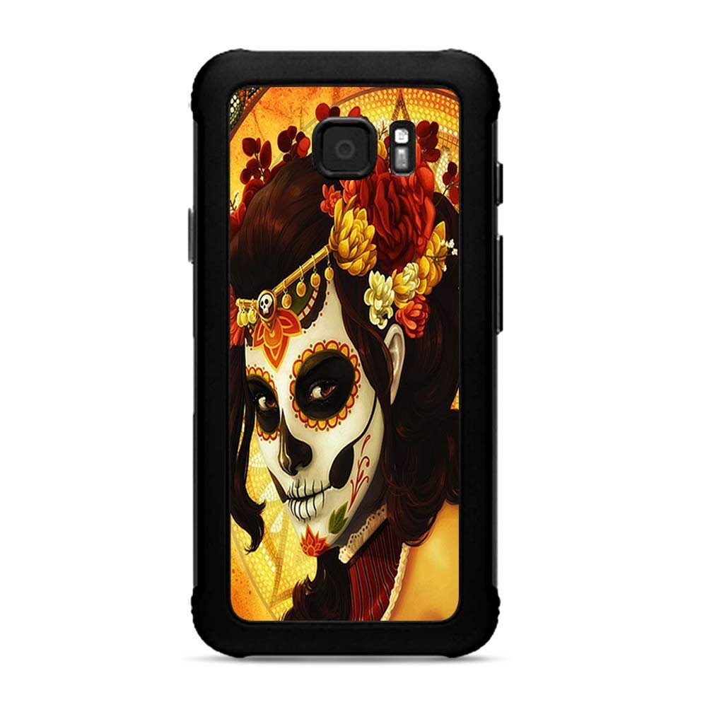 Skins for Samsung Galaxy S7 Active Skin Decal Vinyl Wrap - Decal Stickers Skins Cover -Skull Girl Dia de Los Muertos Paint