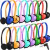 CN-Outlet 100 Pack Classroom Headphones Bulk for Kids School Class Set Headsets for Students Teens Toddler Children and Adults, Wholesale Wired Earphones-Upgrade 10 Mixed Colors view 1