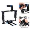 C2 DSLR Camera Mount Anti-Slip Handheld Gimbal Extension Bracket with Top Handle Grip Photo Studio Kit Rabbit Cage Stabilizer with 1/4" 3/8" Screw Hole view 2