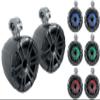 Pair Memphis Audio MXA82TG 8" Marine Wakeboard Tower Speakers/LED+Swivel Grey view 1