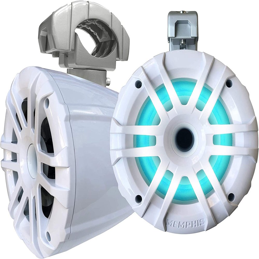 Memphis MXA62TW 6.5inch 2 Ohm 360 Swivel Mount Compression Horn Tweeter with IP66 Properties - White