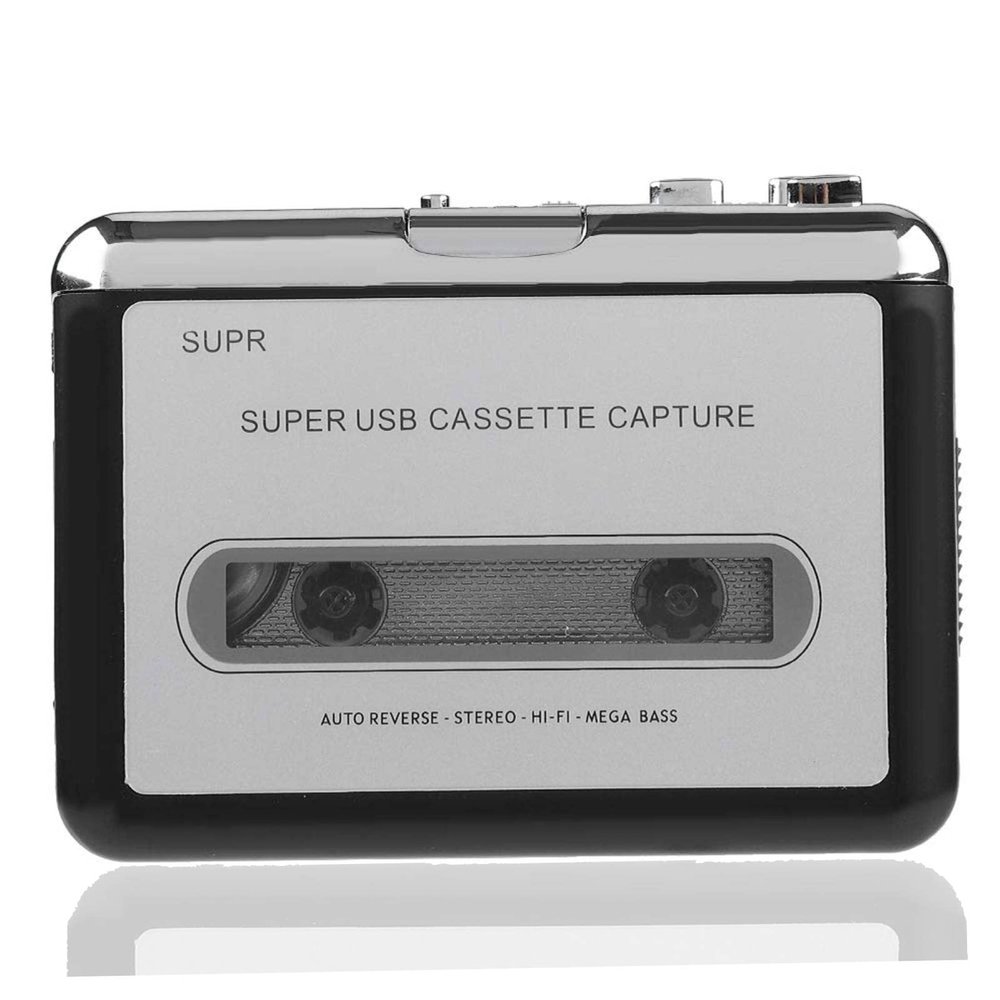 Cassette Player,Cassette Tape to MP3 Converter, Via USB Portable Cassette Tape Converter Captures MP3 Audio Music, Cassette to MP3 / for CD