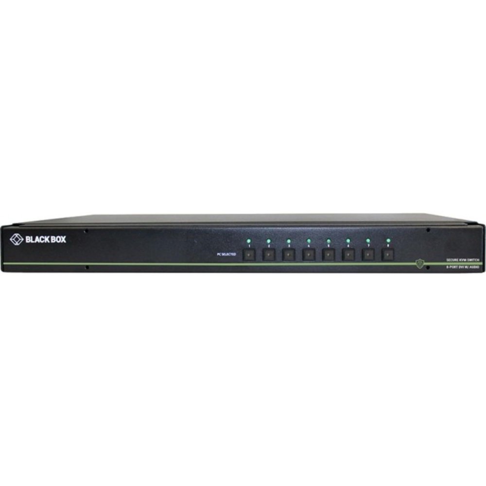 Black Box Network - SS8P-Sh-DVI-Ucac - Secure KVM Switch, Sh, 8-Port, DVI-I, USB, CAC