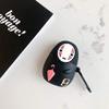 BONTOUJOUR Case Compatible with AirPods 1/2, Super Cute Creative Sitting Faceless Man No Face Man Holding Umbrella Design Case, Soft Silicone Earphone Protection Skin +Hook view 2