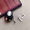 BONTOUJOUR Case Compatible with AirPods 1/2, Super Cute Creative Sitting Faceless Man No Face Man Holding Umbrella Design Case, Soft Silicone Earphone Protection Skin +Hook view 4