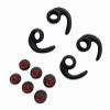 Earbuds Replacement Tips Soft Silicone Earbud Locks Sport Grips Earphones Stabilizer Fins Wings Tips for in-Ear and Ear Canal Earbuds (2Black-M) view 1