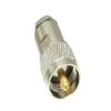 1pce Connector UHF PL259 Male Plug clamp RG5 RG6 5D-FB LMR300 Cable Straight view 2