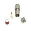 1pce Connector UHF PL259 Male Plug clamp RG5 RG6 5D-FB LMR300 Cable Straight view 3