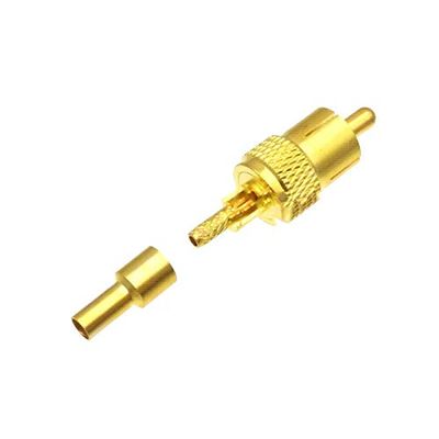 10PCS Connector RCA AV Male Plug Crimp RG174 RG316 LMR100 Cable Straight