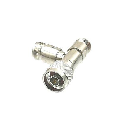 10pcs Adapter Converter N Male Plug to 2X N Female Jack pin T Splitter Edge