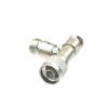 10pcs Adapter Converter N Male Plug to 2X N Female Jack pin T Splitter Edge view 1