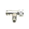 10pcs Adapter Converter N Male Plug to 2X N Female Jack pin T Splitter Edge view 2