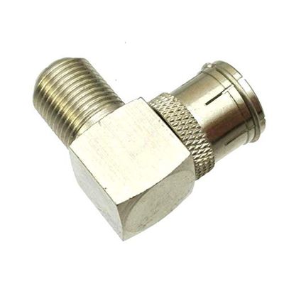 10pcs Adapter F TV Female Jack to IEC PAL DVB-T Female Right Angle COAXIAL