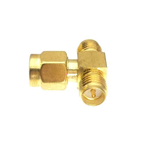 10pcs Adapter Converter RPSMA Male to 2X RPSMA Female T Splitter