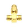 10pcs Adapter Converter RPSMA Male to 2X RPSMA Female T Splitter view 2