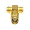 10pcs Adapter Converter RPSMA Male to 2X RPSMA Female T Splitter view 3
