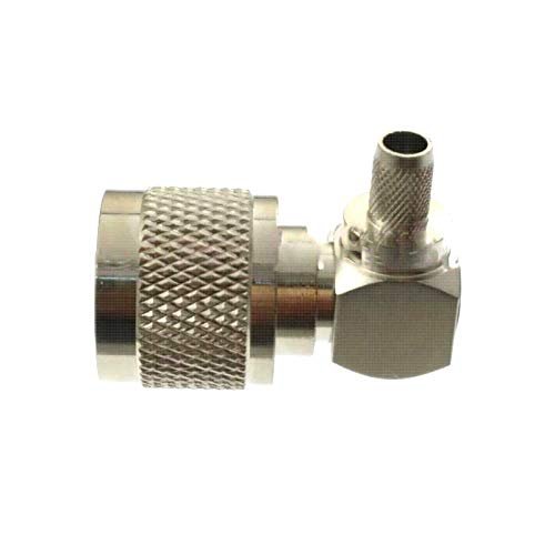 10pcs Connector N Male Plug Crimp RG58 RG142 LMR195 RG400 Cable Right Angle