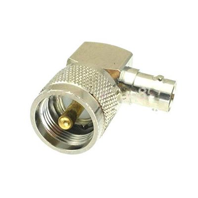 10pcs Adapter Converter PL259 UHF Male Plug to BNC Female Jack Right Angle