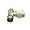 10pcs Adapter converter TNC male Plug to 2X TNC female Jack T Splitter view 2