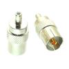 10pcs Adapter Converter IEC PAL DVB-T TV Female Jack to SMB Male Plug pin view 1