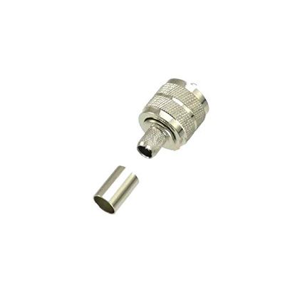10pcs Connector UHF PL259 Male Plug Crimp RG5 RG6 LMR300 RG304 Cable Straight