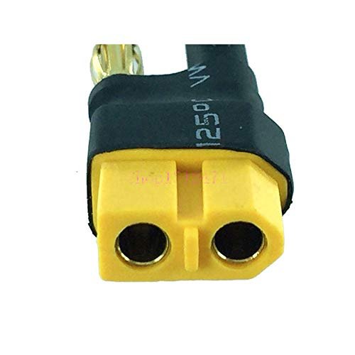 1pce HXT 4mm Bullet Banana Male to XT60 Female No Wire Adapter for Turnigy/Gens Ace Lipo