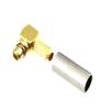 10pcs Connector MMCX Male Right Angle Crimp for RG316 LMR100 RG174 3G USB Modem view 4