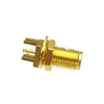 10pcs Connector SMA Female Jack Bulkhead Solder PCB Clip Edge Mount COAXIAL