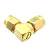 10pcs Adapter Converter RP*SMA Male to SMA Male Right Angle COAXIAL view 1