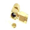 10pcs Adapter Converter RP*SMA Male to SMA Male Right Angle COAXIAL view 2