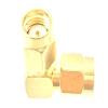 10pcs Adapter Converter RP*SMA Male to SMA Male Right Angle COAXIAL view 3