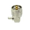 10PCS Connector PL259 UHF Male Plug Crimp RG58 RG142 LMR195 RG400 Cable Right Angle view 1