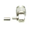 10PCS Connector PL259 UHF Male Plug Crimp RG58 RG142 LMR195 RG400 Cable Right Angle view 2