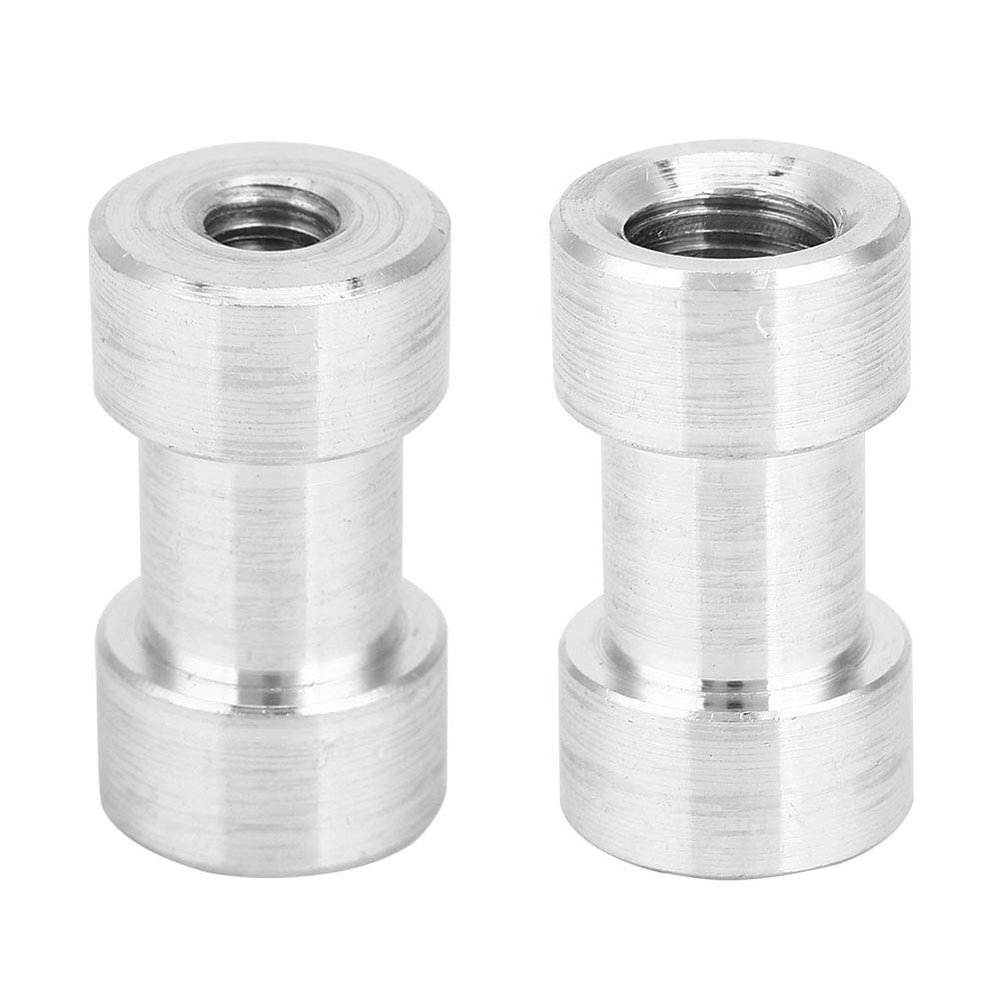 1 pcs Female to Female Screw Adapter,Aluminum Alloy 1/4 Female to 3/8 Female Conversion Adapter Converter Screw Lamp Holder Bolts Replacement Part