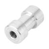 1 pcs Female to Female Screw Adapter,Aluminum Alloy 1/4 Female to 3/8 Female Conversion Adapter Converter Screw Lamp Holder Bolts Replacement Part view 2