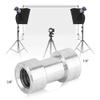 1 pcs Female to Female Screw Adapter,Aluminum Alloy 1/4 Female to 3/8 Female Conversion Adapter Converter Screw Lamp Holder Bolts Replacement Part view 4