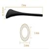 NicelyFit Replacement Ear Socks Temple Socks Tips Sleeves For RB Sunglasses Glass Frames RB3025 RB3026 etc. TT003 (Black - 2 Pairs) view 3