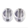NicelyFit Silicone Round Anti-slip Temple Hooks Stopper End Tips Ear Sock Pieces Tube Temple Sleeve for Glass Sunglass Eyeglass TT005 (Transparent - 1 Pair) view 1