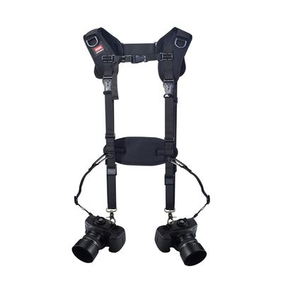 BATTER MUXIN Camera Strap Double Shoulder Camera Strap Harness Quick Release Adjustable Dual Camera Tether Strap and Safety Tether for DSLR SLR Camera