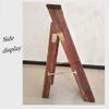 XWZJY Large Steps Ladder Thickening Solid Wood Folding Stepladder with 6 Step Wide Pedal for Courtyard/Indoor and Outdoor,Height 120cm,Max Load 100kg view 3