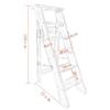 XWZJY Large Steps Ladder Thickening Solid Wood Folding Stepladder with 6 Step Wide Pedal for Courtyard/Indoor and Outdoor,Height 120cm,Max Load 100kg view 4
