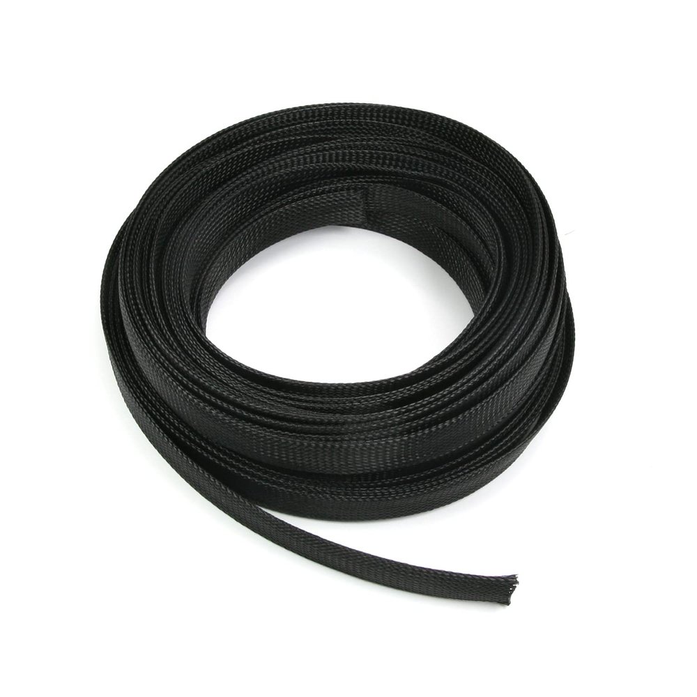 Othmro 10m/32.8ft PET Expandable Braid Cable Sleeving Flexible Wire Mesh Sleeve Black,Protect Cables from Pet Bites