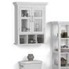 SIMPLIHOME Avington Bath Cabinet - 24 inch Wide Two Door Bathroom Wall Cabinet with Cubbies in Pure White, Bathroom Storage for Bath or Powder Room with Adjustable Shelf and Open Compartments view 2