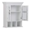 SIMPLIHOME Avington Bath Cabinet - 24 inch Wide Two Door Bathroom Wall Cabinet with Cubbies in Pure White, Bathroom Storage for Bath or Powder Room with Adjustable Shelf and Open Compartments view 4