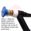Furick Cup Jazzy #10 Screen Install Tool and 3 Replacement Diffusers, 1/8" (3.2mm) view 4